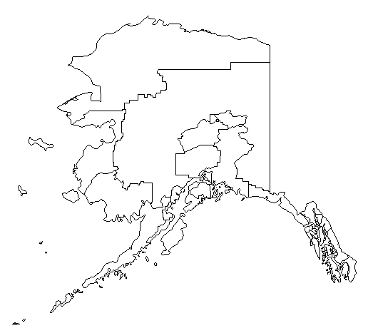 2004 Alaska County Map of General Election Results for President