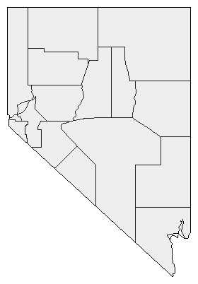 2004 Nevada County Map of Democratic Primary Election Results for President