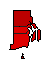 2004 Rhode Island County Map of General Election Results for President