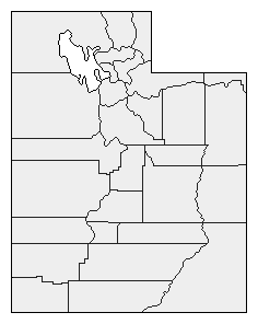2004 Utah County Map of Democratic Primary Election Results for President