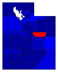 2004 Utah County Map of General Election Results for State Auditor
