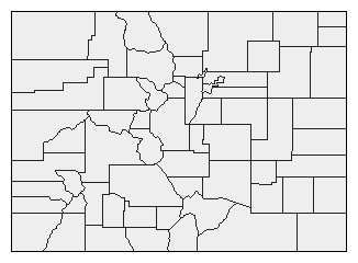 2004 Colorado County Map of Democratic Primary Election Results for President