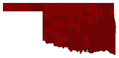 2005 Oklahoma County Map of Special Election Results for Initiative