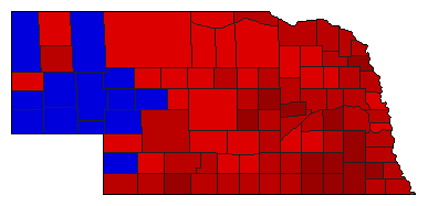2006 Nebraska County Map of General Election Results for Senator