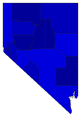 2006 Nevada County Map of General Election Results for Senator