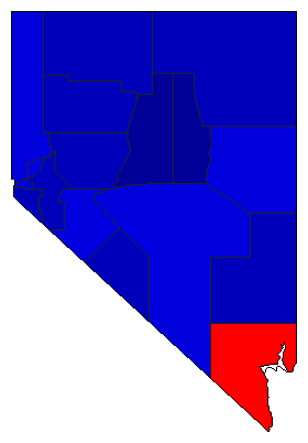 2006 Nevada County Map of General Election Results for Governor