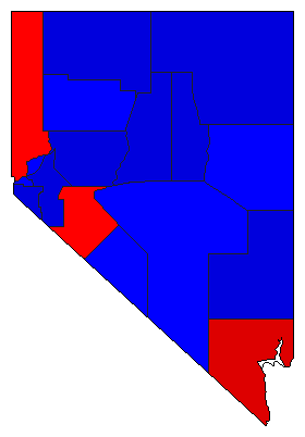 2006 Nevada County Map of General Election Results for State Treasurer