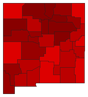 2006 New Mexico County Map of General Election Results for Senator