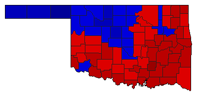 2006 Oklahoma County Map of General Election Results for Insurance Commissioner