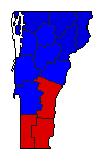 2006 Vermont County Map of General Election Results for State Auditor