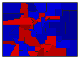 2006 Colorado County Map of General Election Results for Secretary of State
