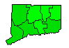 2006 Connecticut County Map of General Election Results for Senator