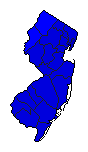 2008 New Jersey County Map of Republican Primary Election Results for President