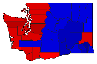 2008 Washington County Map of General Election Results for President