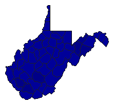 2008 West Virginia County Map of Republican Primary Election Results for President