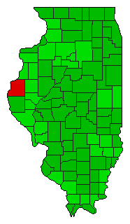 2010 Illinois County Map of General Election Results for Referendum