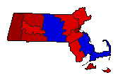 2010 Massachusetts County Map of General Election Results for State Treasurer