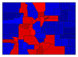 2010 Colorado County Map of General Election Results for Senator
