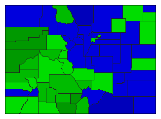 2010 Colorado County Map of Republican Primary Election Results for Governor
