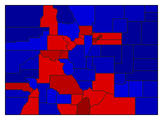 2010 Colorado County Map of General Election Results for State Treasurer