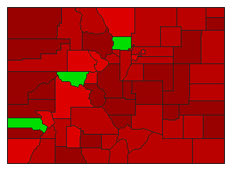 2011 Colorado County Map of General Election Results for Initiative