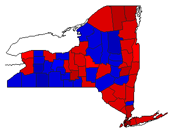 2012 New York County Map of General Election Results for President
