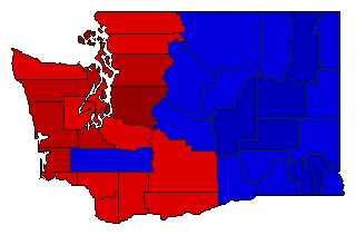 2012 Washington County Map of General Election Results for Senator