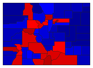 2014 Colorado County Map of General Election Results for State Treasurer