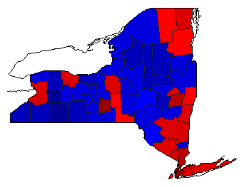 2018 New York County Map of General Election Results for Attorney General