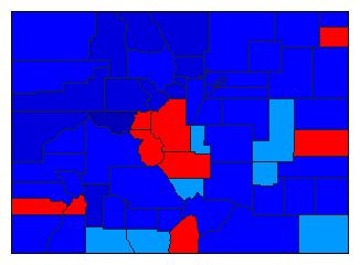2018 Colorado County Map of Republican Primary Election Results for Governor
