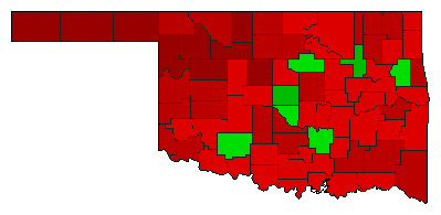 2020 Oklahoma County Map of General Election Results for Referendum