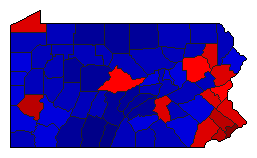 2020 Pennsylvania County Map of General Election Results for Attorney General
