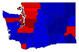 2020 Washington County Map of General Election Results for Governor
