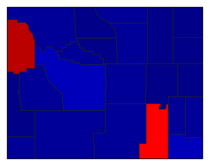 2020 Wyoming County Map of General Election Results for President