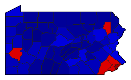 2021 Pennsylvania County Map of General Election Results for Referendum