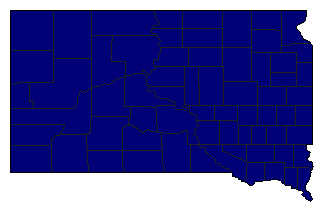 2022 South Dakota County Map of General Election Results for Attorney General