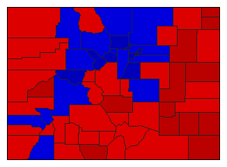 2022 Colorado County Map of Republican Primary Election Results for Governor