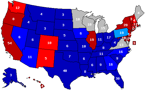 2024 Presidential Polls Map