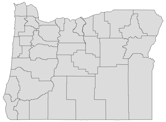 2024 Presidential Republican Primary - Oregon Election County Map