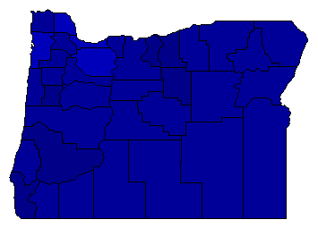 1946 Oregon County Map of General Election Results for Governor
