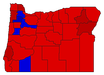 1960 Oregon County Map of General Election Results for Attorney General