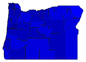 1980 Oregon County Map of Republican Primary Election Results for Senator