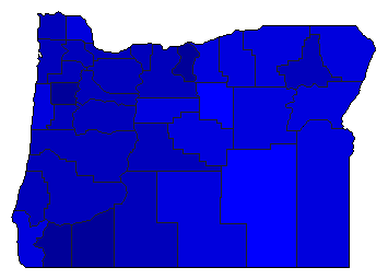 2014 Oregon County Map of Republican Primary Election Results for Governor