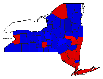 2006 New York County Map of General Election Results for Comptroller General