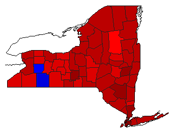 2012 New York County Map of General Election Results for Senator
