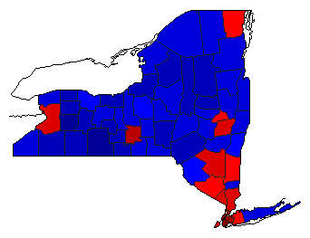 2014 New York County Map of General Election Results for Attorney General